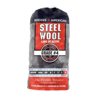 Homax Rhodes American Grade 4 Extra Coarse Heavy-Duty Metal Strands Steel Wool Pad (12-Pack)