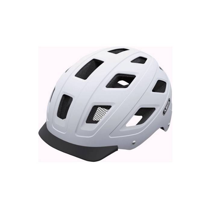 Abus Hyban Biking Helmet (Polar White Matte, Large)